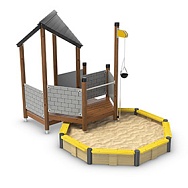 Игровой комплекс Игровой комплекс с песочницей UniPlay Sandburg+Sandpit